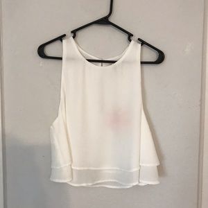 Show Me Your Mumu White Cropped Tank